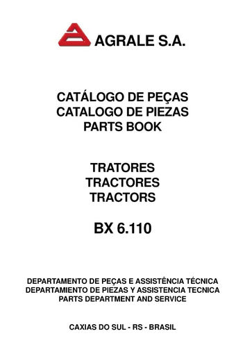 Catálogo De Peças Trator Agrale Bx6 -