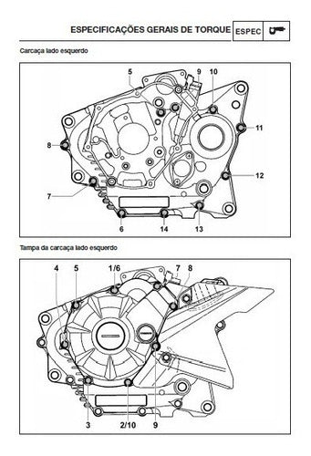 Manual De Serviço - Fazer Ys150 Ed / Sed 2013