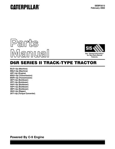Catálogo De Peças D6r Series Ii Trator Caterpillar -
