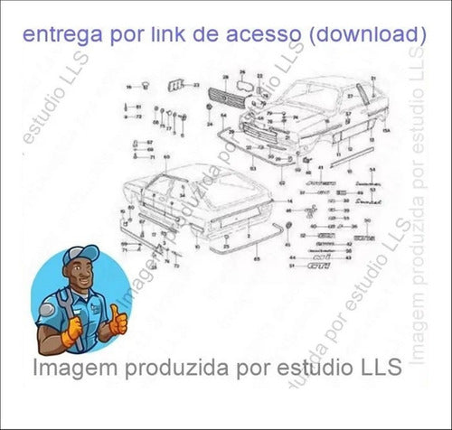 Catálogo Peças Volkswagen Gol Quadrado Ae Ap At 1980 - 199