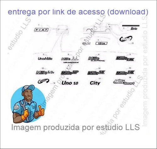Catálogo Peças Fiat Uno Mille Ex Elx Ep Sx 1.0 1991 - 2004