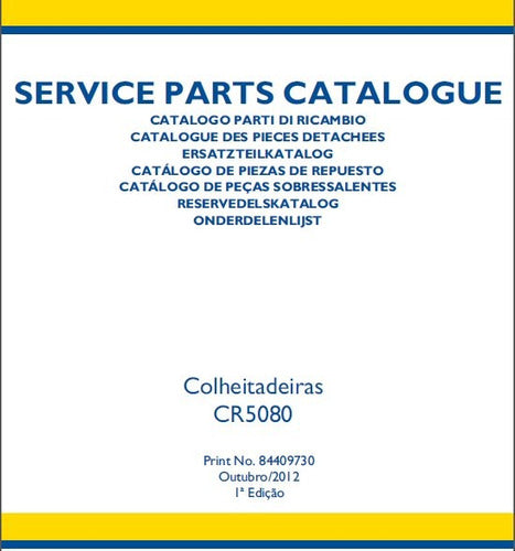 Catalogo De Peças Colheitadeira Graos New Holland Cr5080