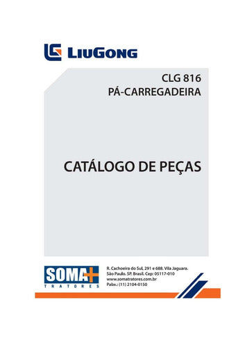 Catalogo De Peças Pá Carregadeira CLG 816 Liugong -