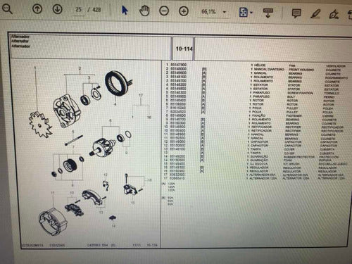 Catálogo Peças Trator Massey Ferguson 4298