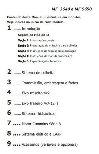 Manual De Serviço Massey Ferguson 3640 E 5650 Advanced