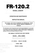 Manual De Operação E Serviço Fiatallis Fr-120.2