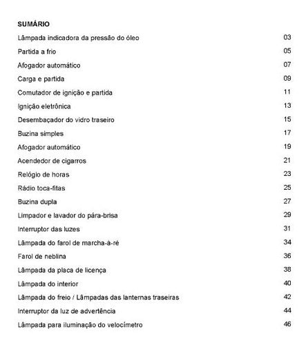 Manual Diagrama Esquema Elétrico Vw Fusca Kombi 1984 - 1996