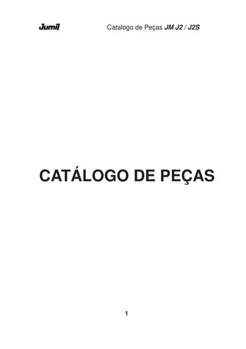 Catalogo De Peças Plantadeira Jumil Jm J2-s -