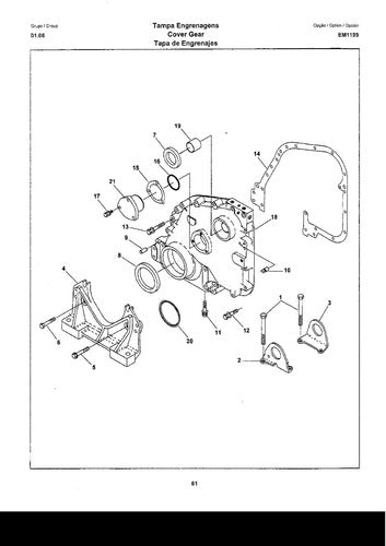 Catálogo De Peças Do Motor Cummins Nta 855  -