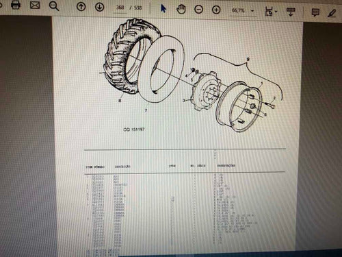 Catálogo De Peças Trator John Deere 7505