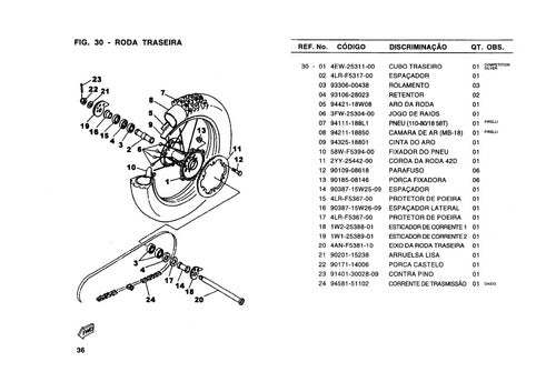 Catalogo De Peças Yamaha Dt 200 -