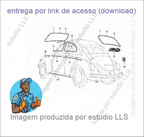 Manuais Reparação Mecânica Oficina Fusca 1600- Super Sele