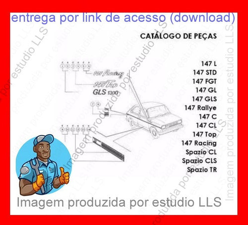 Manual Serviço + Catálogo Peças + Esquema Elétrico Fiat