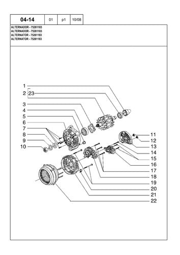 Catálogo De Peças Pá Carregadeira 12c Turbo New Holland