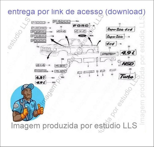 Catálogo Peças Ford F1000 Gasolina Diesel Turbo 1993 - 199