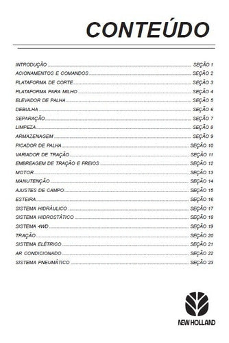 Manual De Serviços New Holland Tc 55 / Tc 57 / Tc 59.