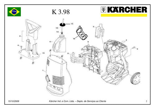 Catálogo De Peças Karcher K398 -