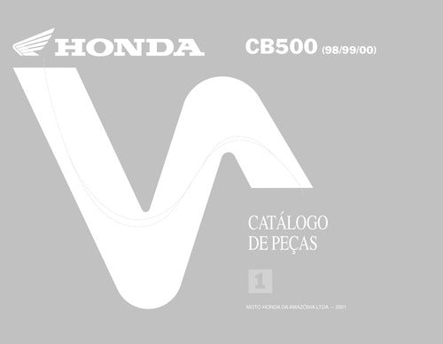 Catálogo De Peças Honda Cb 500 1998 1999 2000 -