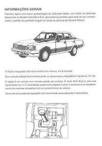 Manual Técnico Manutenção Serviço Gm Opala Ed 1991