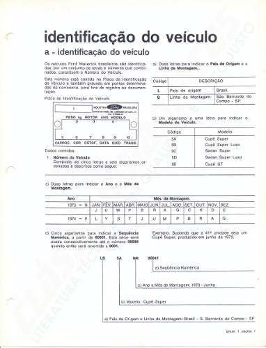 Manual Reparações Mecânica Serviço Ford Maverick 1974