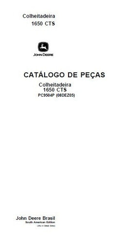 Catálogo De Peças John Deere 1650 Cts Colheitadeira