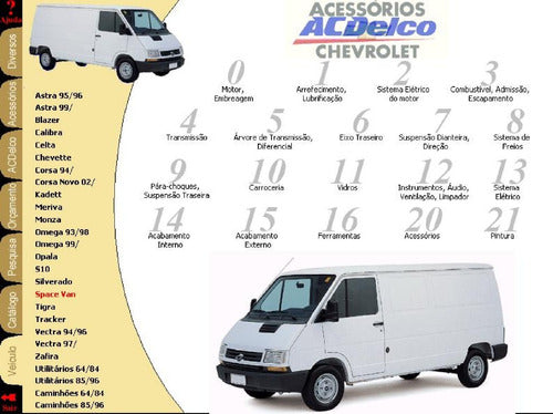 Catálogo De Peças - Space Van Chevrolet