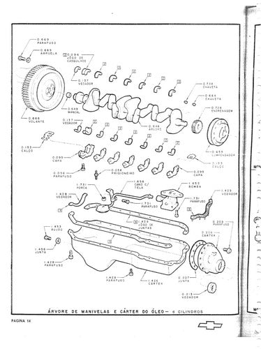 Catalogo De Pecas Chevolet Opala Motor E Embreagem -