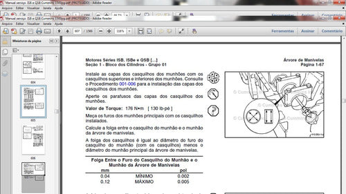 Manual Serviço Motor Cummins Isb Eletronico 1500 Pgs