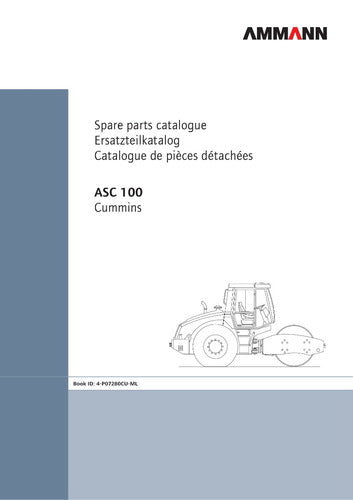Catálogo De Peças Motoniveladora Asc 100 Ammann -