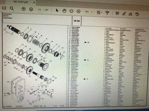 Catálogo Peças Trator Massey Ferguson 4297