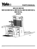 Manual Pecas Yale Ms12x Ms15x Serie C874  198pg