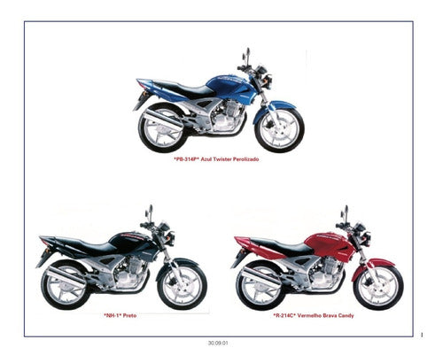 Cbx 250 Twister - Catalogo De Peças Honda -