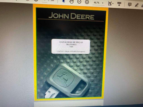 Catálogo De Peças Trator John Deere 7505