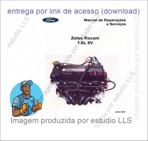 Manual Reparação Serviço Motor Ford Zetec Rocam 1.6l 8v