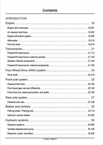 Manual De Serviço Pá Carregadeira Case 1021f