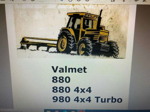 Catálogo De Peças Valmet 880 880 4x4 980 4x4 Turbo