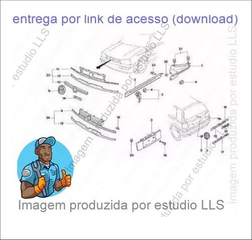 Catálogo Peças Volkswagen Golf Mk3 1.8 2.0 1994 - 1998
