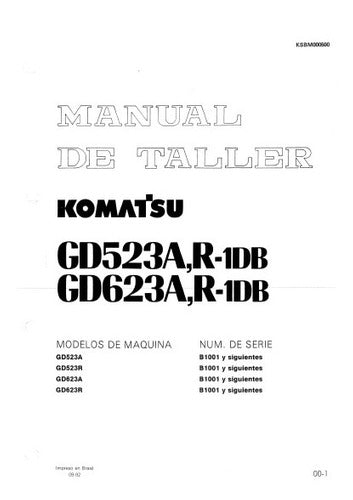 Manual De Oficina Komatsu Gd523a Espanhol