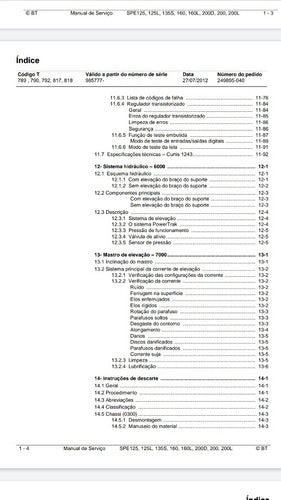 Manual De Serviço Bt Spe 125~200l
