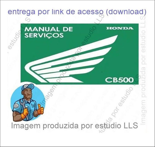 Manual Oficina Serviço Catálogo Peças Honda Cb 500 2000