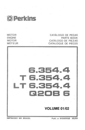 Catalogo De Peças Motor 6354 Perkins -