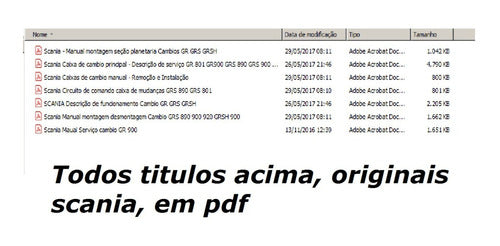 Manual Serviço Cx Cambio Scania - Gr/grs/grsh/grso