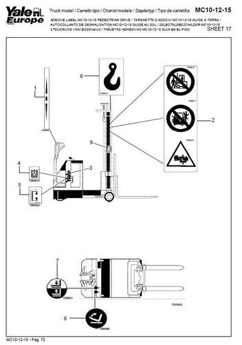 Manual de Pecas Empilhadeira Eletrica Yale Mc10/12/15 Pg118