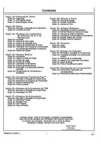Manual De Serviço Tratores John Deere Série J
