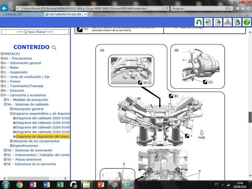 Manual De Serviço Suzuki Gsx S1000 A/f/fa - 2016