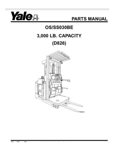 Manual Pecas Yale Os Ss030be Serie D826  214pg