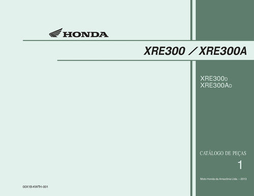 Catálogo De Peças Honda Xre 300 2013 -
