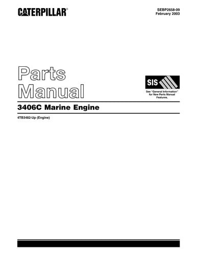 Catálogo De Peças Motor Marinho 3406c Caterpillar -