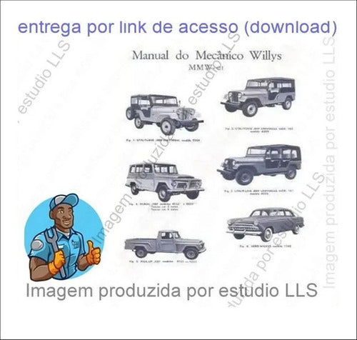 Manual Mecânica Serviço Willys Overland Jeep Rural F75 196