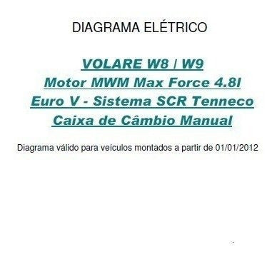 Diagrama Elétrico Volare W8 / W9